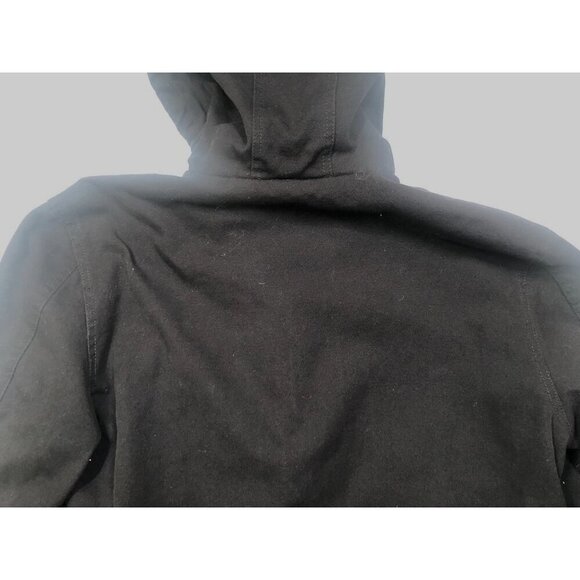 Vintage Big Mac Chore Jacket Work Wear Utility Black Full Zip Coat Men's Size XL - Picture 5 of 7